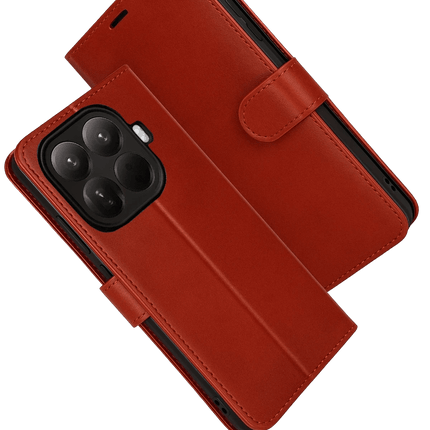 Xiaomi Mi 15T Pro Trend S Plus Kapaklı Kılıf - Kırmızı 2
