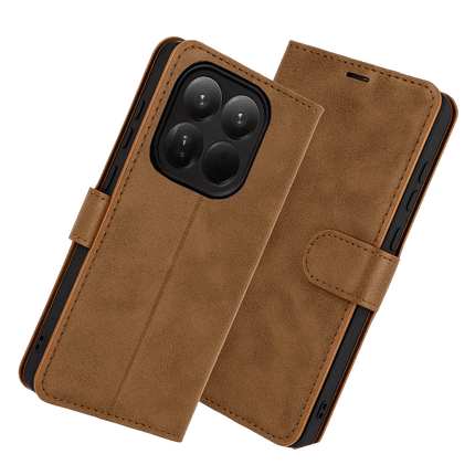 Xiaomi Mi 15T Trend S Plus Kapaklı Kılıf - Taba 3