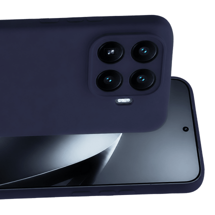 Xiaomi Mi 17T Pro Nano içi Kadife Silikon Kılıf - Lacivert 2