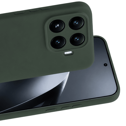 Xiaomi Mi 17T Pro Nano içi Kadife Silikon Kılıf - Koyu Yeşil 2