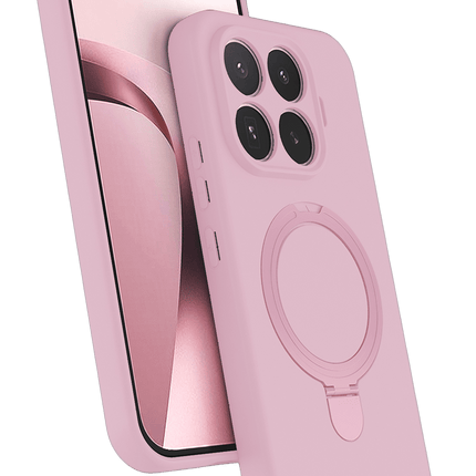 Xiaomi Mi 17T Pro Regal Magsafe Standlı Kapak Kılıf - Açık Pembe