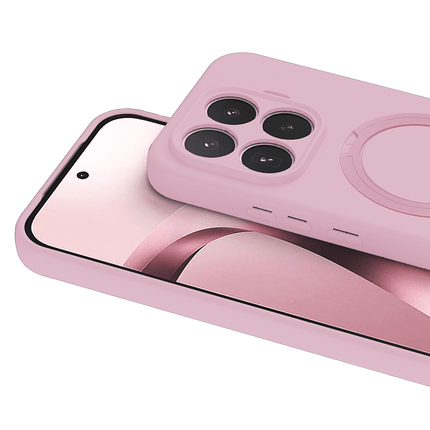 Xiaomi Mi 17T Pro Regal Magsafe Standlı Kapak Kılıf - Açık Pembe 2