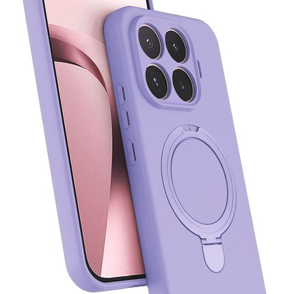 Xiaomi Mi 17T Pro Regal Magsafe Standlı Kapak Kılıf - Lila