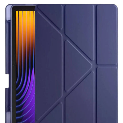 Xiaomi Pad 7 Pro Kalemlikli Mars Tablet Kılıfı - Lacivert