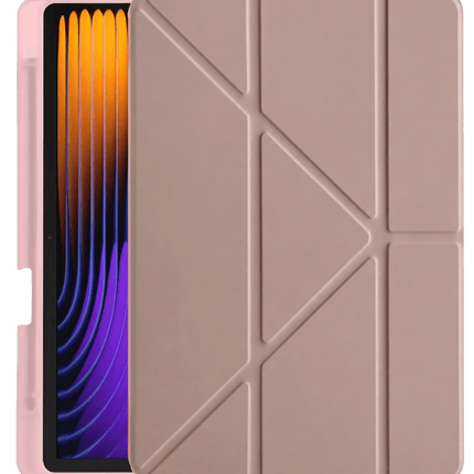 Xiaomi Pad 7 Pro Kalemlikli Mars Tablet Kılıfı - Rose Gold