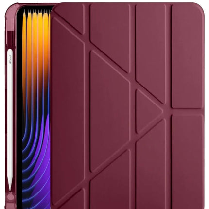 Xiaomi Pad 7 Pro Kalemlikli Mars Tablet Kılıfı - Mürdüm