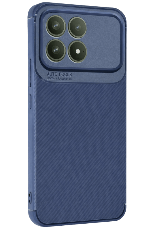 Xiaomi Poco F8 Pro Auto Focus Karbon Kapak Kılıf - Lacivert