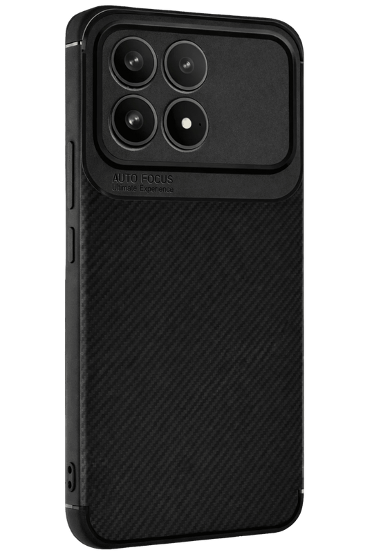 Xiaomi Poco F8 Pro Auto Focus Karbon Kapak Kılıf - Siyah