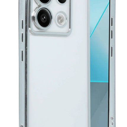 Xiaomi Poco X6 Razer Lensli Silikon Kılıf - Gümüş
