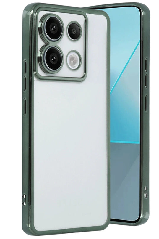 Xiaomi Poco X6 Razer Lensli Silikon Kılıf - Yeşil