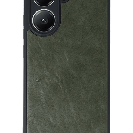 Xiaomi Poco X7 Pro Aras Deri Kapak Kılıf - Koyu Yeşil 2