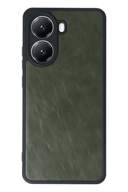Xiaomi Poco X7 Pro Aras Deri Kapak Kılıf - Koyu Yeşil 2