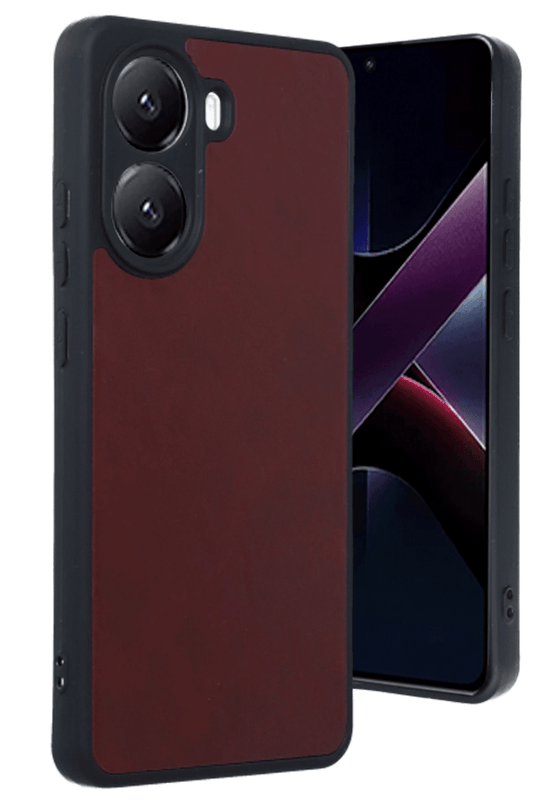 Xiaomi Poco X7 Pro Aras Deri Kapak Kılıf - Bordo