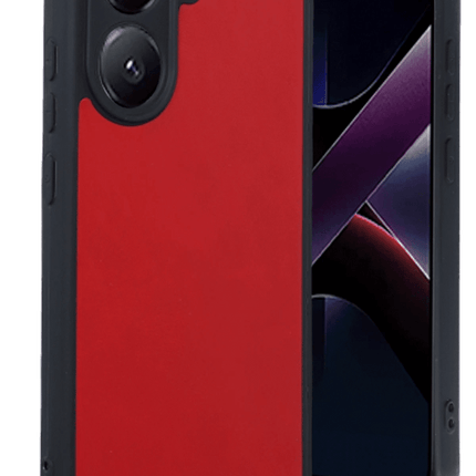 Xiaomi Poco X7 Pro Aras Deri Kapak Kılıf - Kırmızı