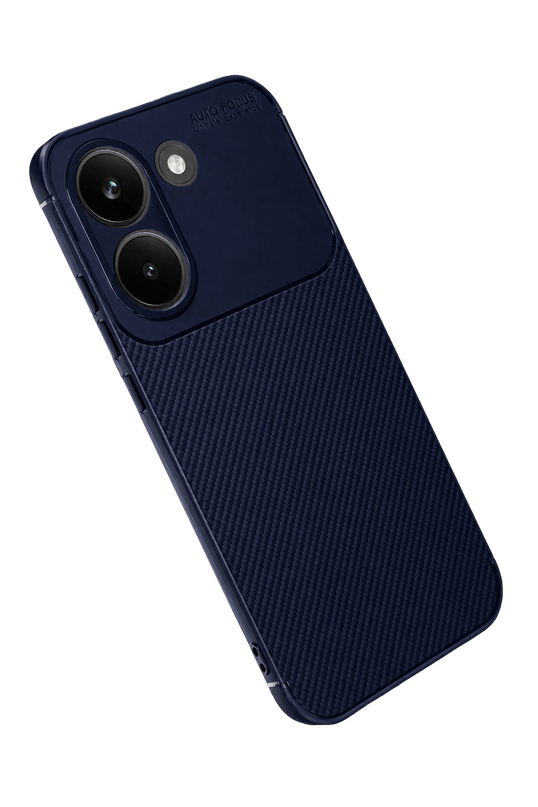 Xiaomi Poco X8 Pro Auto Focus Karbon Kapak Kılıf - Lacivert 2