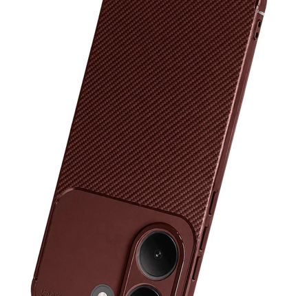 Xiaomi Poco X8 Pro Auto Focus Karbon Kapak Kılıf - Bordo 3