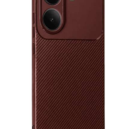 Xiaomi Poco X8 Pro Auto Focus Karbon Kapak Kılıf - Bordo