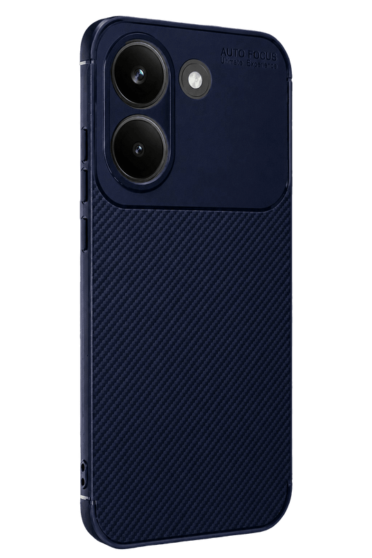 Xiaomi Poco X8 Pro Auto Focus Karbon Kapak Kılıf - Lacivert