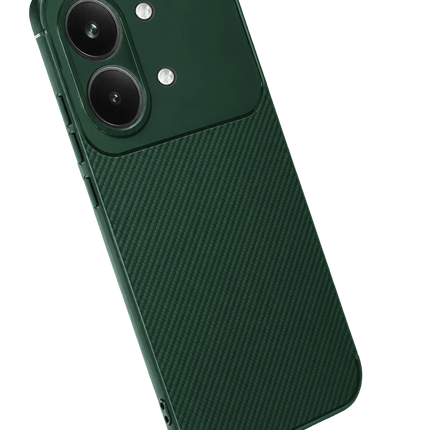 Xiaomi Poco X8 Pro Max Auto Focus Karbon Kapak Kılıf - Koyu Yeşil 2