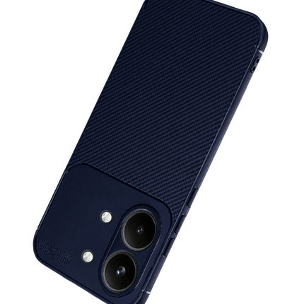 Xiaomi Poco X8 Pro Max Auto Focus Karbon Kapak Kılıf - Lacivert 3