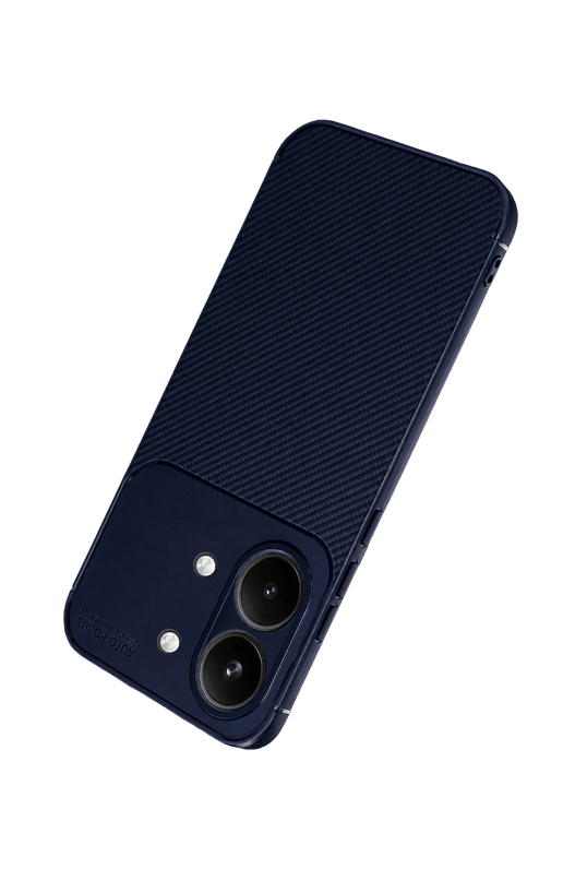 Xiaomi Poco X8 Pro Max Auto Focus Karbon Kapak Kılıf - Lacivert 3