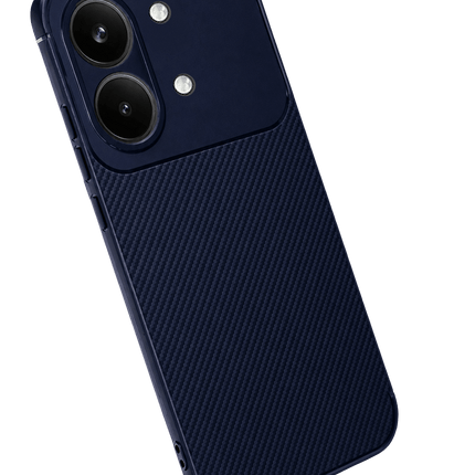 Xiaomi Poco X8 Pro Max Auto Focus Karbon Kapak Kılıf - Lacivert 2