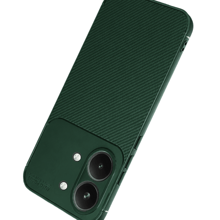 Xiaomi Poco X8 Pro Max Auto Focus Karbon Kapak Kılıf - Koyu Yeşil 3