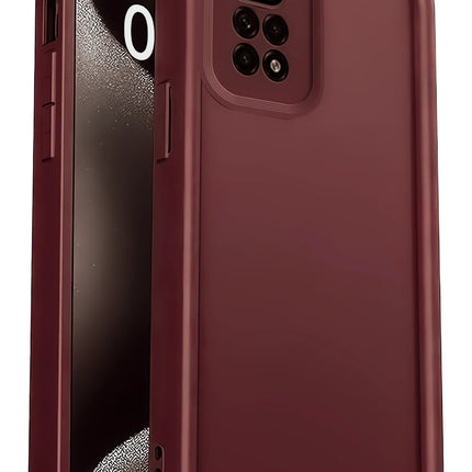 Xiaomi Redmi 10 2022 Viera Silikon Kılıf - Bordo