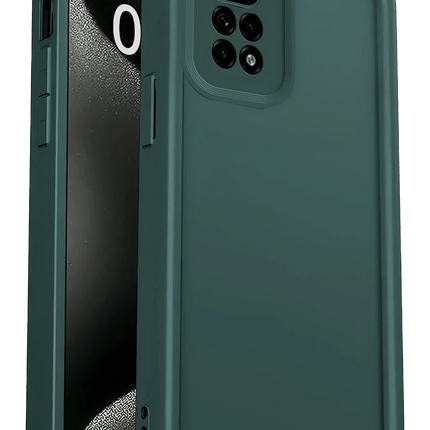 Xiaomi Redmi 10 2022 Viera Silikon Kılıf - Koyu Yeşil