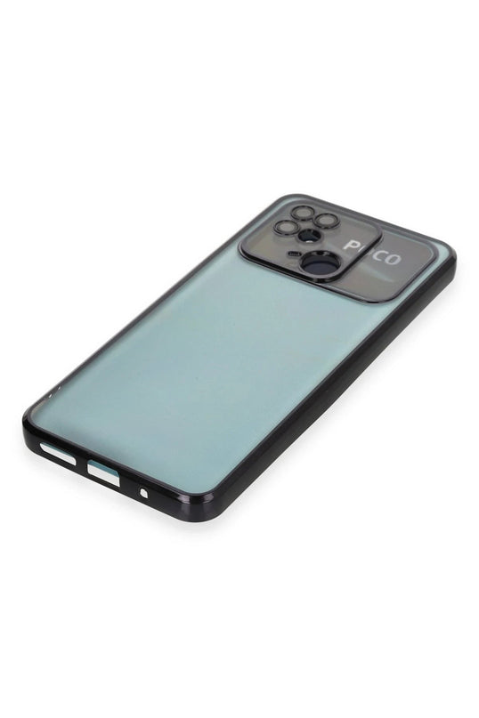 Xiaomi Redmi 10C Razer Lensli Silikon Kılıf - Siyah 4