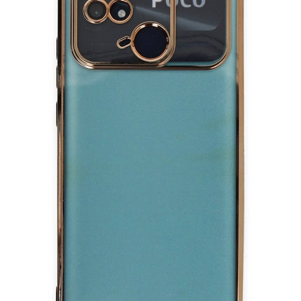 Xiaomi Redmi 10C Razer Lensli Silikon Kılıf - Gold 2