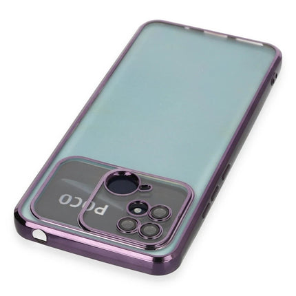 Xiaomi Redmi 10C Razer Lensli Silikon Kılıf - Mor 3