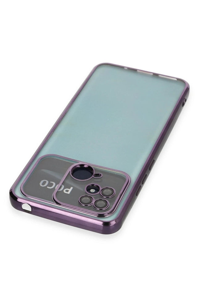 Xiaomi Redmi 10C Razer Lensli Silikon Kılıf - Mor 3