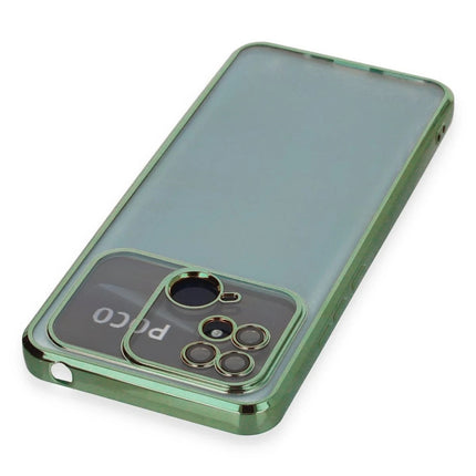 Xiaomi Redmi 10C Razer Lensli Silikon Kılıf - Yeşil 3