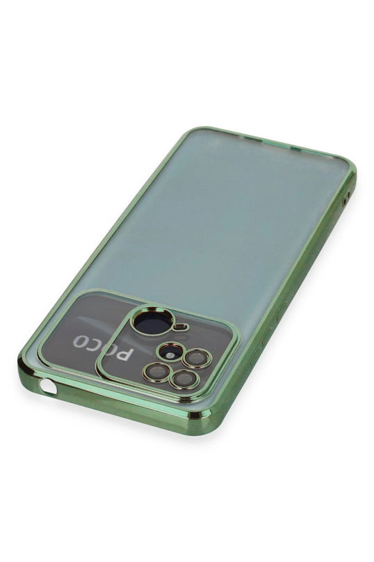 Xiaomi Redmi 10C Razer Lensli Silikon Kılıf - Yeşil 3