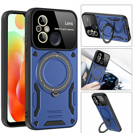 Xiaomi Redmi 12C Joy Lens Standlı Kapak Kılıf - Koyu Yeşil 3