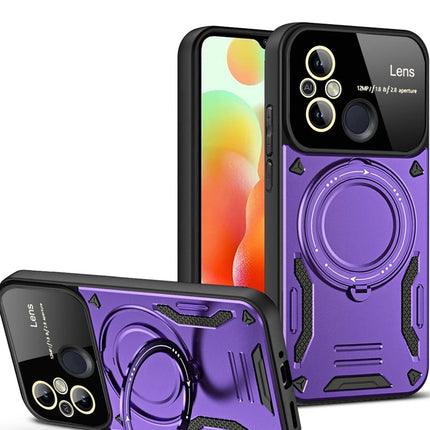Xiaomi Redmi 12C Joy Lens Standlı Kapak Kılıf - Mor