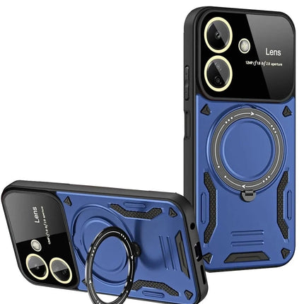 Xiaomi Redmi 13C Joy Lens Standlı Kapak Kılıf - Lacivert