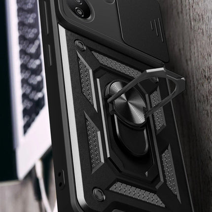 Xiaomi Redmi 13C Pars Lens Yüzüklü Silikon Kılıf - Yeşil 2