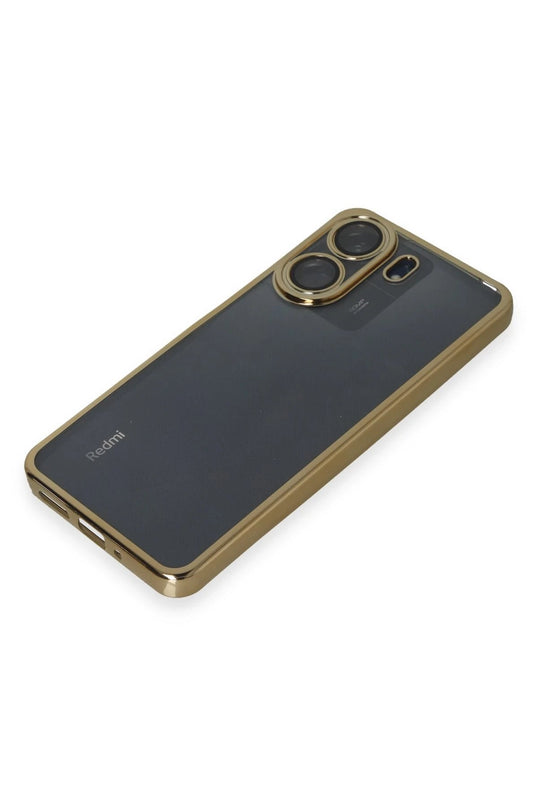 Xiaomi Redmi 13C Razer Lensli Silikon Kılıf - Gold 4