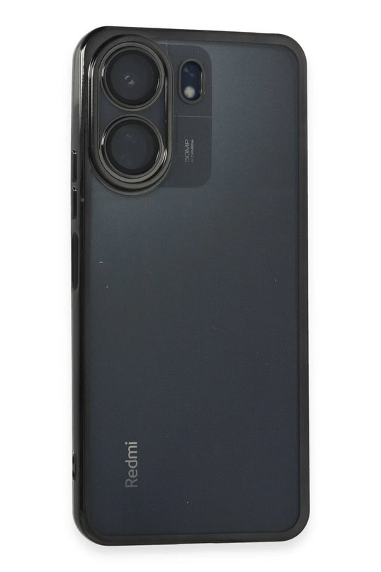 Xiaomi Redmi 13C Razer Lensli Silikon Kılıf - Siyah