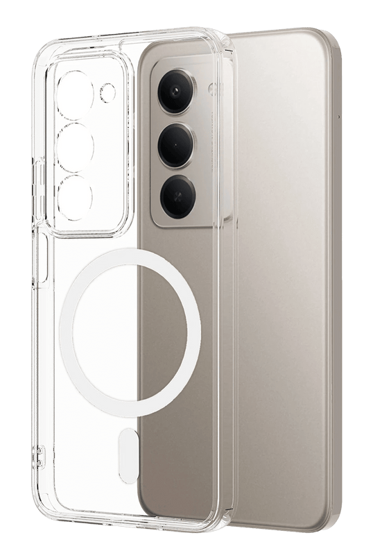 Xiaomi Redmi 15 4G Combo Sert Şeffaf Magsafe Kapak Kılıf
