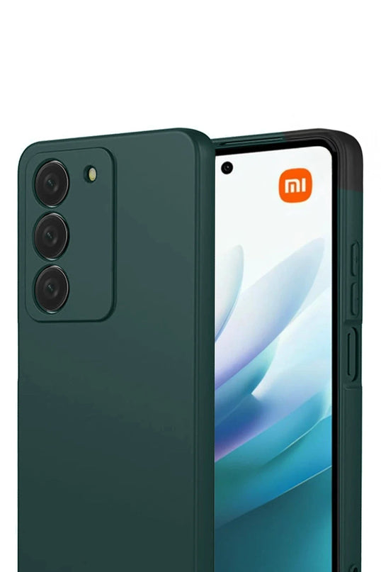 Xiaomi Redmi 15 4G First Silikon Kılıf - Koyu Yeşil 2