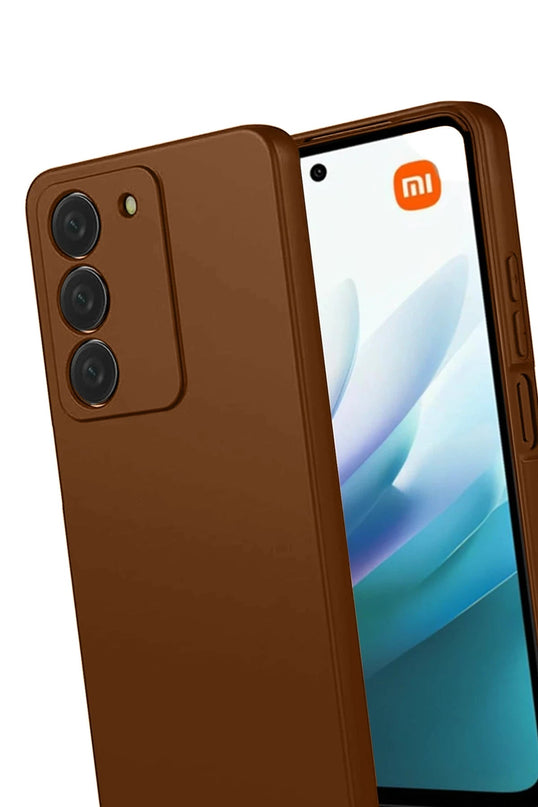Xiaomi Redmi 15 4G First Silikon Kılıf - Kahverengi 3