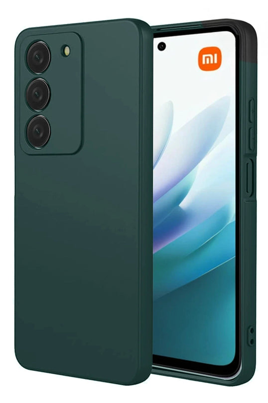 Xiaomi Redmi 15 4G First Silikon Kılıf - Koyu Yeşil