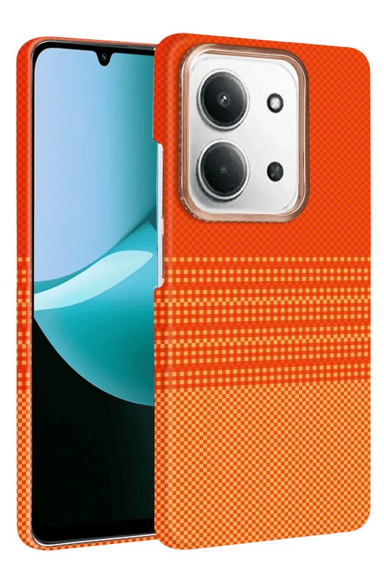 Xiaomi Redmi 15C 4G Vega Magsafe Kapak Kılıf - Turuncu