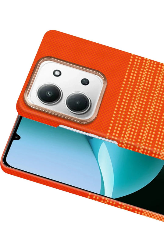 Xiaomi Redmi 15C 4G Vega Magsafe Kapak Kılıf - Turuncu 2
