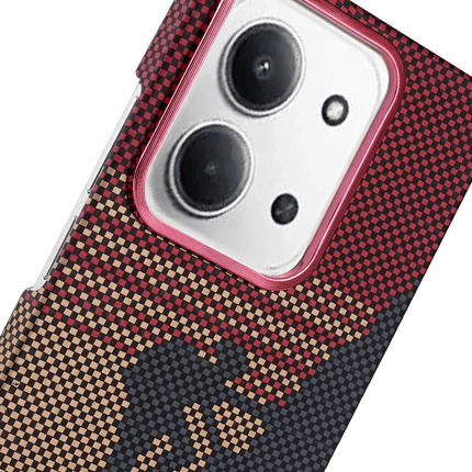 Xiaomi Redmi 15C 4G Vega Magsafe Kapak Kılıf - Kırmızı 4