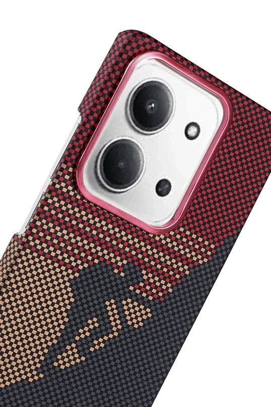 Xiaomi Redmi 15C 4G Vega Magsafe Kapak Kılıf - Kırmızı 4