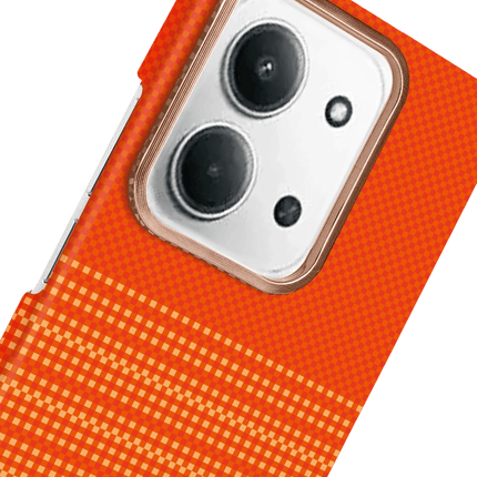 Xiaomi Redmi 15C 4G Vega Magsafe Kapak Kılıf - Turuncu 4